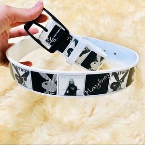 PLAYBOY Accessories - Vintage PLAYBOY bunny black white film strip belt PLAYBOY Accessories - Vintage PLAYBOY bunny black white film strip belt